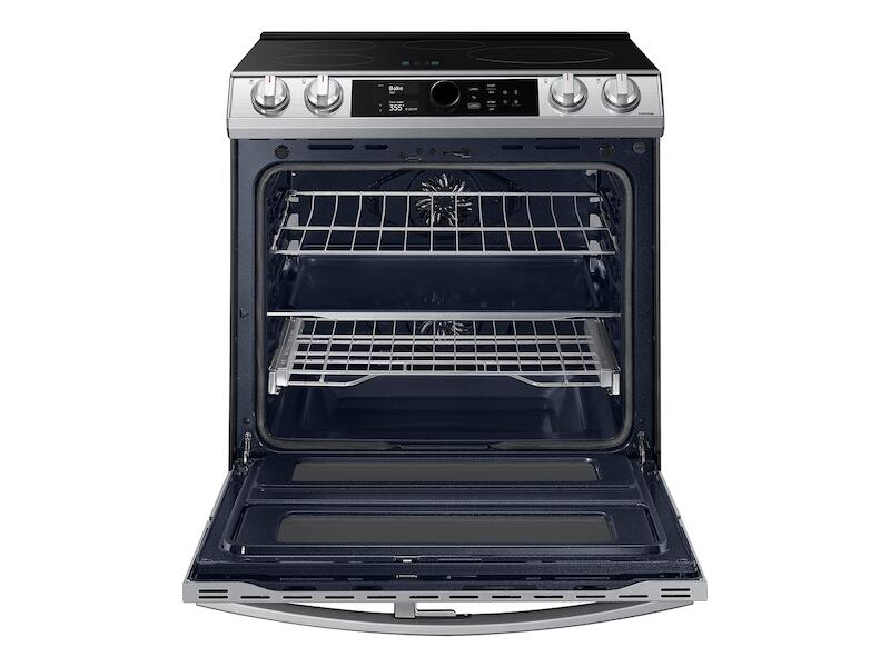 Samsung NE63T8951SS 6.3 Cu. Ft. Smart Slide-In Induction Range With Flex Duo™, Smart Dial & Air Fry In Stainless Steel