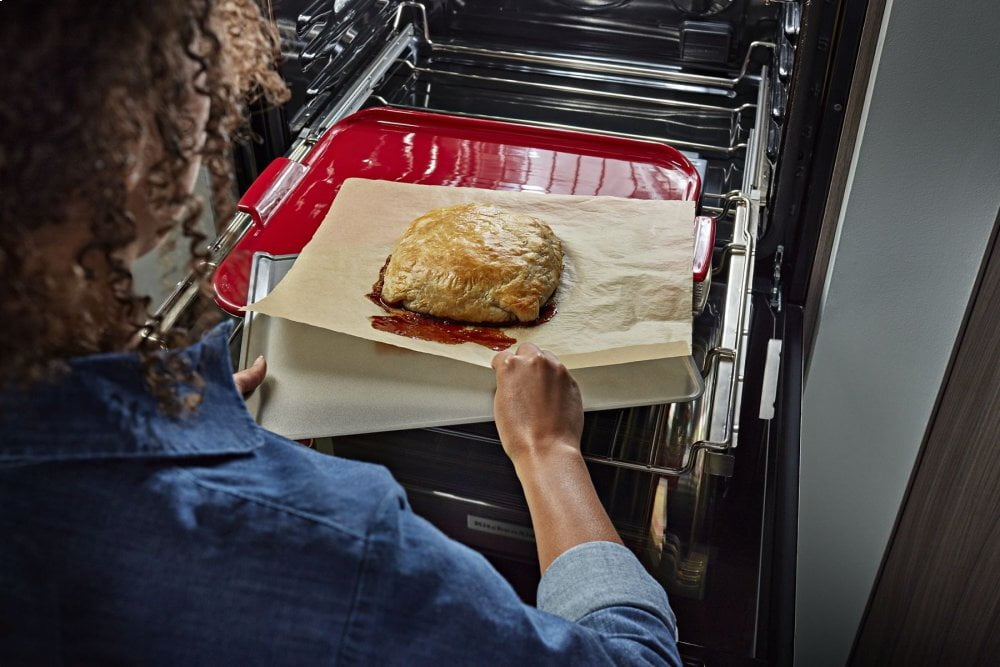 Kitchenaid KODE900HBS Smart Oven+ 30" Double Oven With Powered Attachments And Printshield™ Finish - Black Stainless Steel With Printshield™ Finish