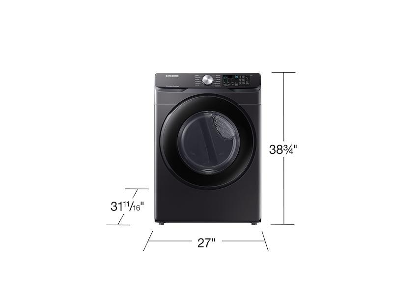 Samsung DVG51CG8000V 7.5 Cu. Ft. Smart Gas Dryer With Sensor Dry In Brushed Black