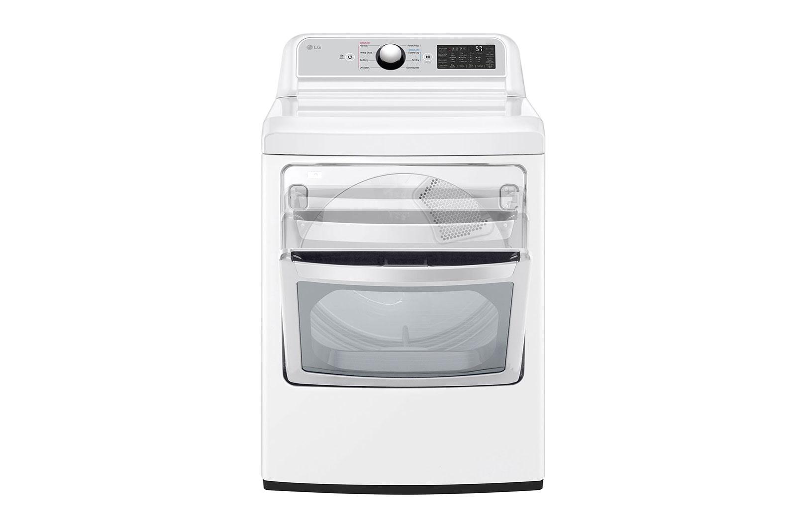 Lg DLG7401WE 7.3 Cu. Ft. Ultra Large Capacity Smart Wi-Fi Enabled Rear Control Gas Dryer With Easyload™ Door