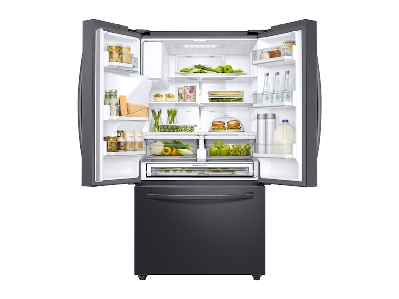 Samsung RF28R6201SG 28 Cu. Ft. 3-Door French Door, Full Depth Refrigerator With Coolselect Pantry™ In Black Stainless Steel