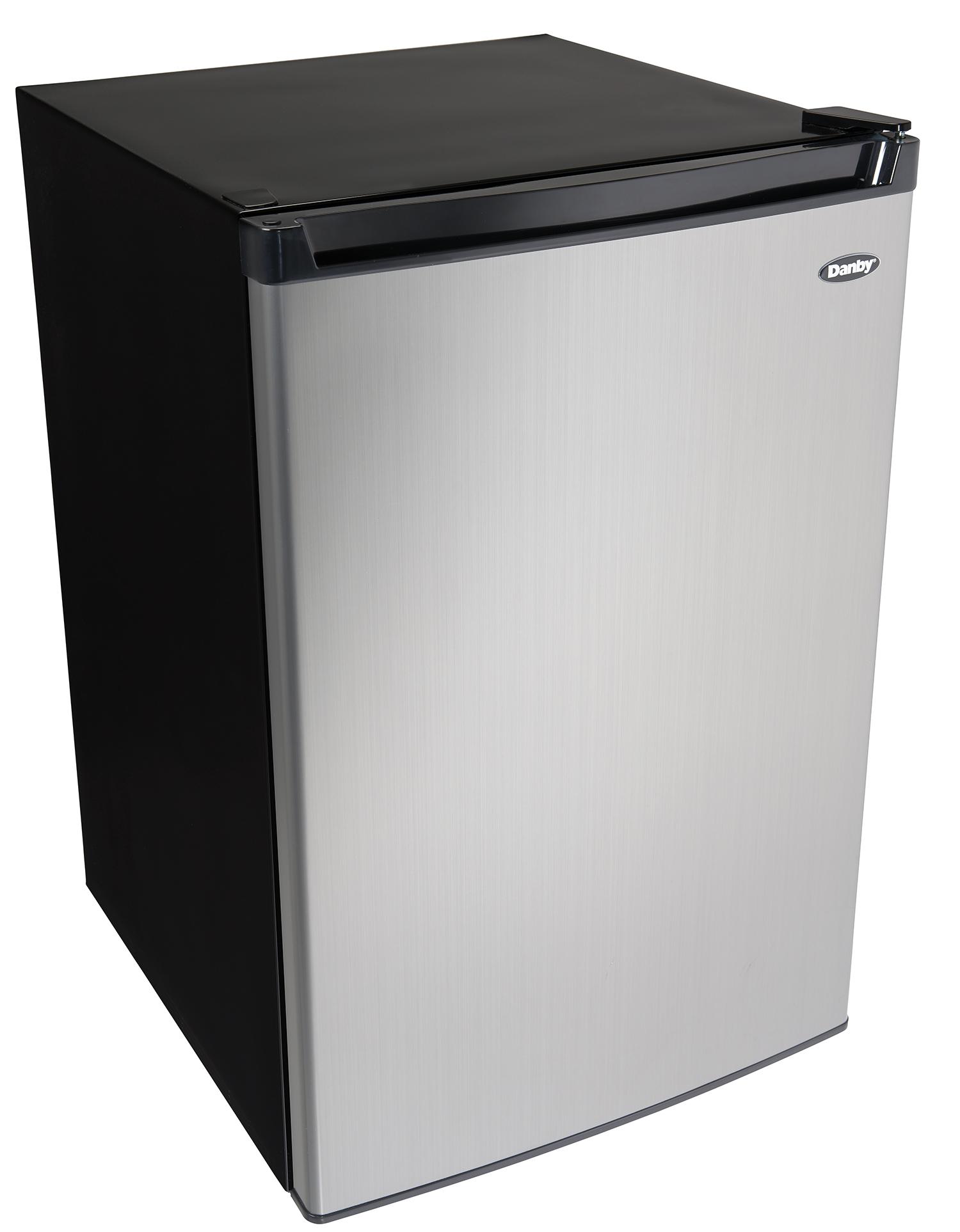 Danby DCR045B1BSLDB Danby 4.5 Cu. Ft. Compact Fridge With True Freezer In Stainless Steel