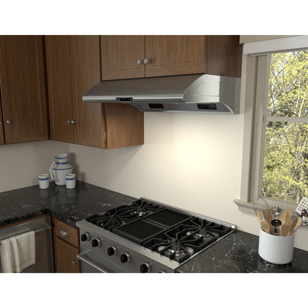 Zephyr AK2136BS 36" Typhoon Undercabinet Hood With 850 Cfm Blower, 6 Speed Levels
