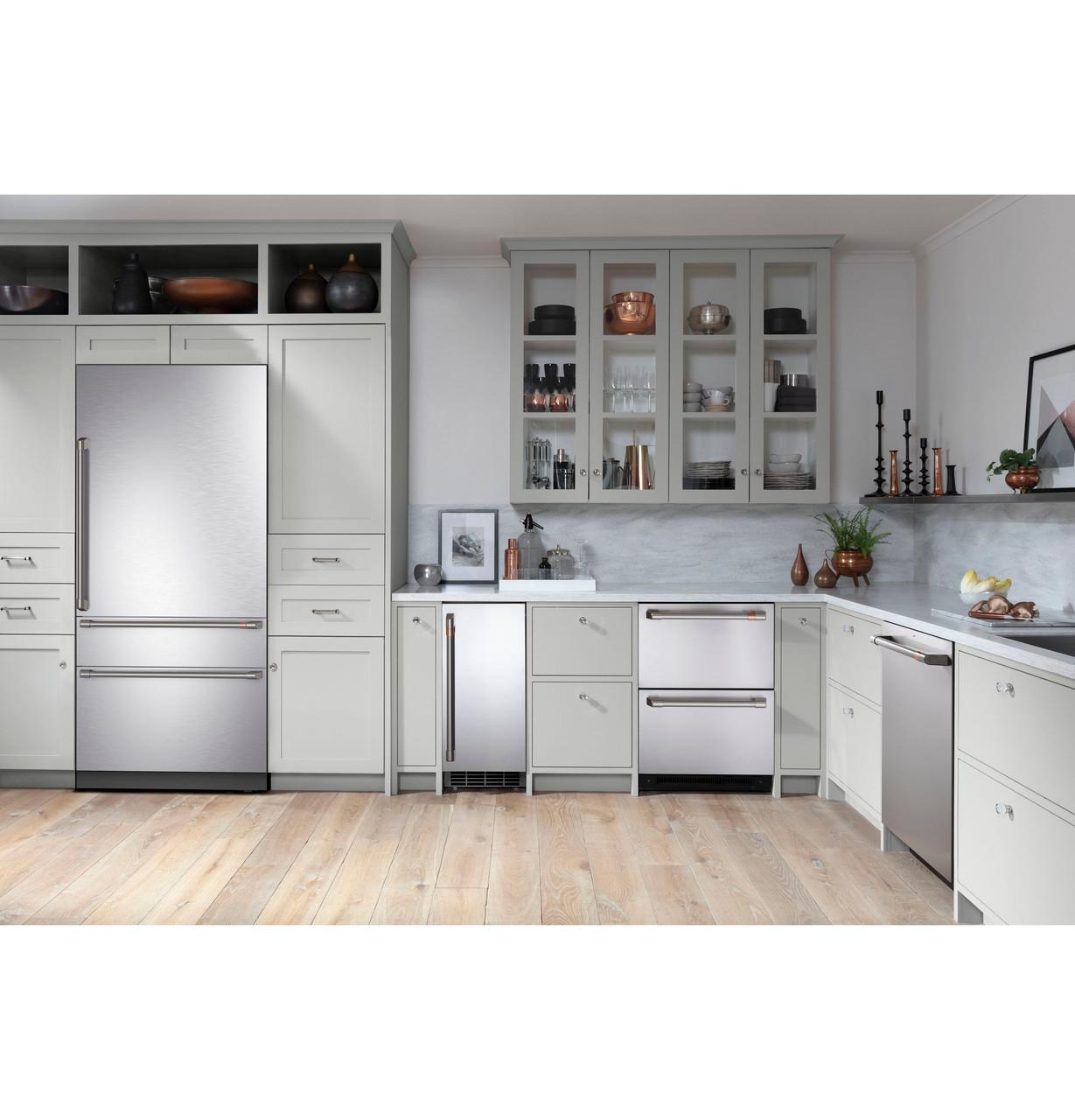 Cafe CIC36RP2VS1 Café™ 36" Integrated Bottom-Freezer Refrigerator