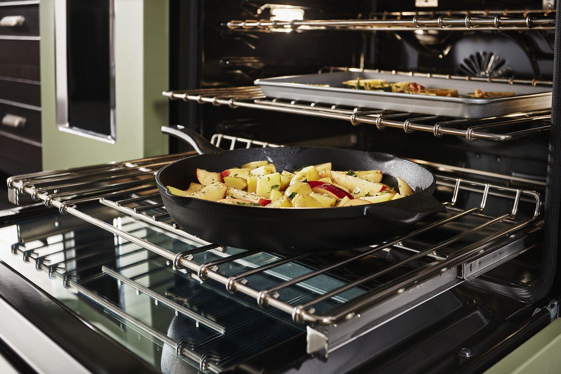 Kitchenaid KFGC558JAV Kitchenaid® 48'' Smart Commercial-Style Gas Range With Griddle - Avocado Cream