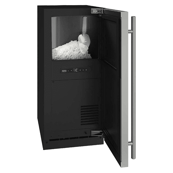 Marvel MLNP115SS01B 15-In Built-In Nugget Ice Machine With Door Style - Stainless Steel, Pump