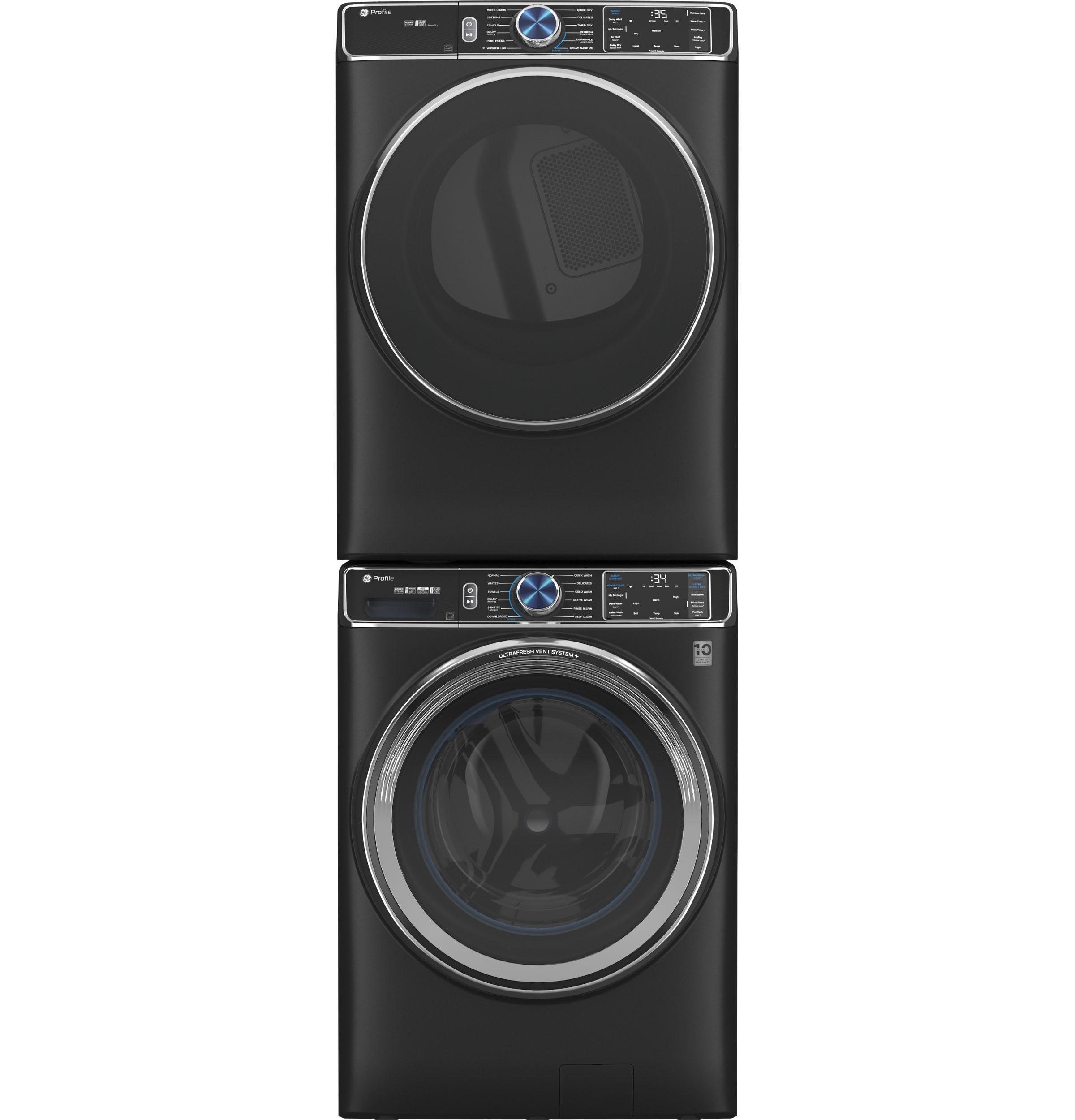 Ge Appliances PFW950SPTDS Ge Profile™ 5.3 Cu. Ft. Capacity Smart Front Load Energy Star® Steam Washer With Adaptive Smartdispense™ Ultrafresh Vent System Plus™ With Odorblock™
