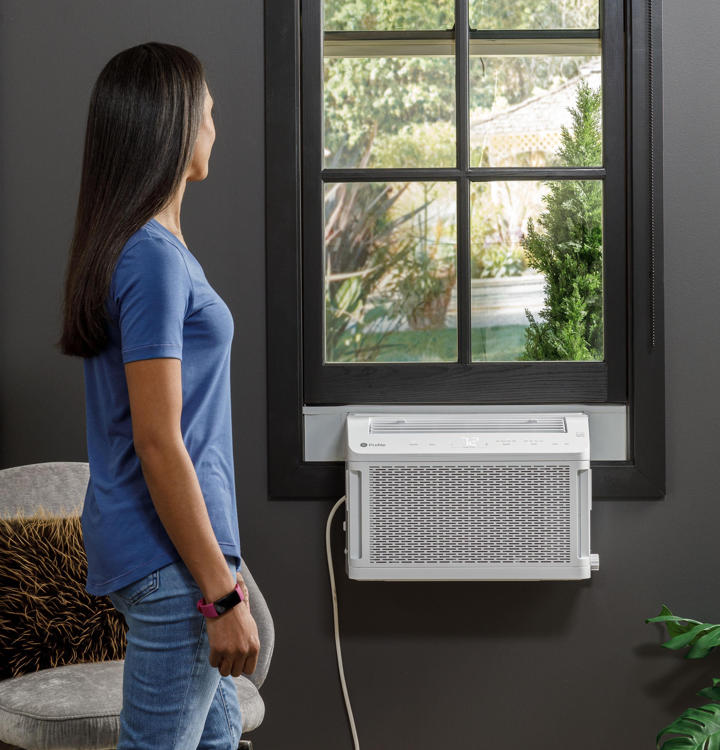 Ge Appliances AHTT06BC Ge Profile Clearview™ 6,100 Btu Smart Ultra Quiet Window Air Conditioner For Small Rooms Up To 250 Sq. Ft.