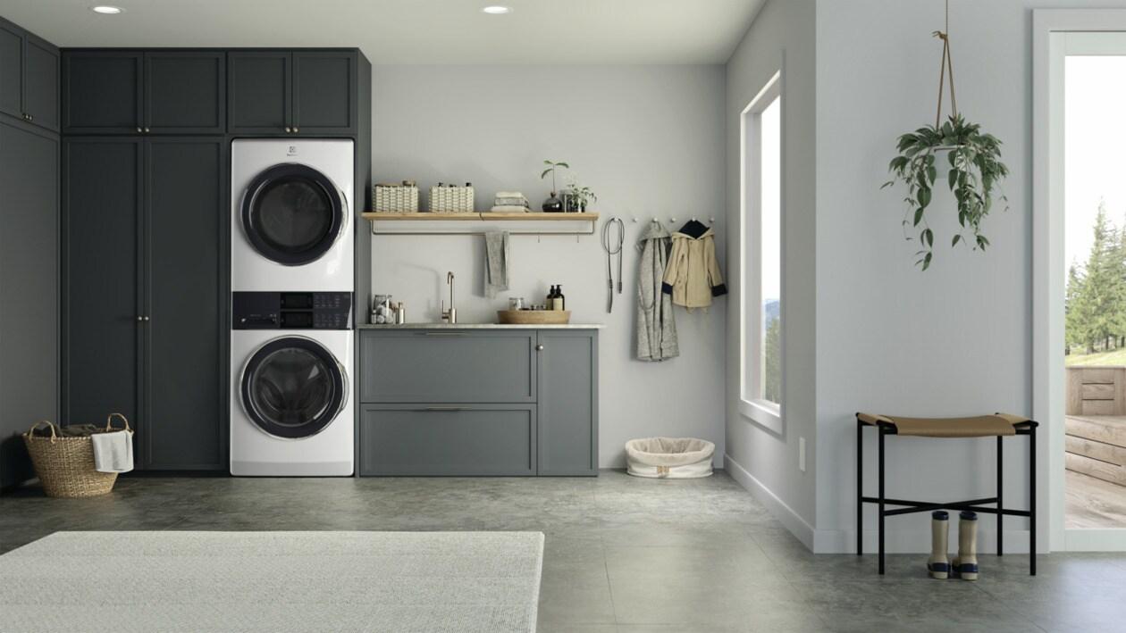 Electrolux ELTE7600AW Electrolux Laundry Tower™ Single Unit Front Load 4.5 Cu. Ft. Washer & 8 Cu. Ft. Electric Dryer