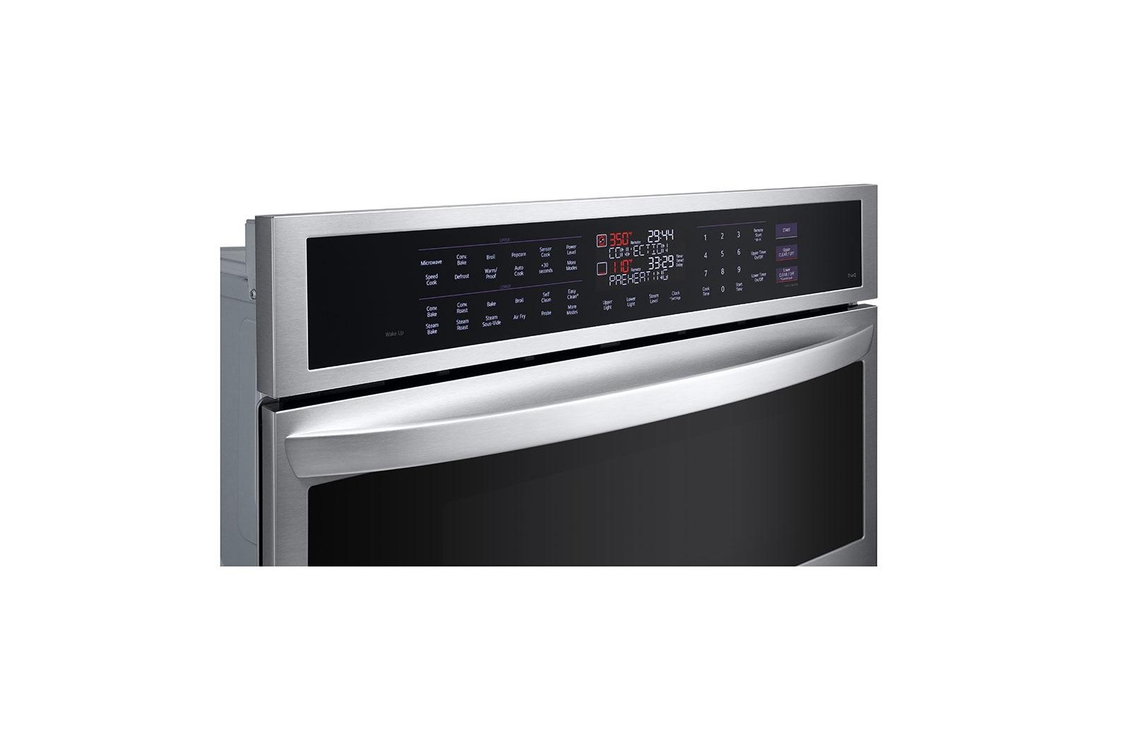 Lg WCEP6427F 1.7/4.7 Cu. Ft. Smart Combination Wall Oven With Instaview®, True Convection, Air Fry, And Steam Sous Vide