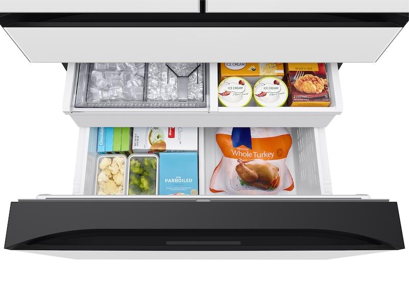 Samsung RF29BB820012 Bespoke 4-Door French Door Refrigerator (29 Cu. Ft.) With Autofill Water Pitcher In White Glass