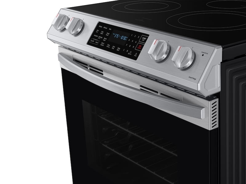 Samsung NE63T8311SS 6.3 Cu. Ft. Front Control Slide-In Electric Range With Convection & Wi-Fi In Stainless Steel