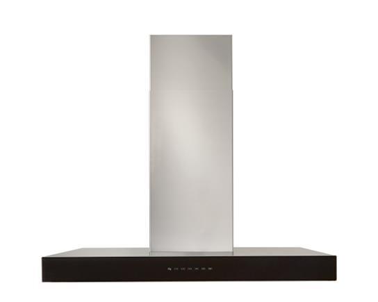 Best Range Hoods WCB3I30SBB Ispira 30-In. 650 Max Cfm Stainless Steel Chimney Range Hood With Purled™ Light System And Black Glass