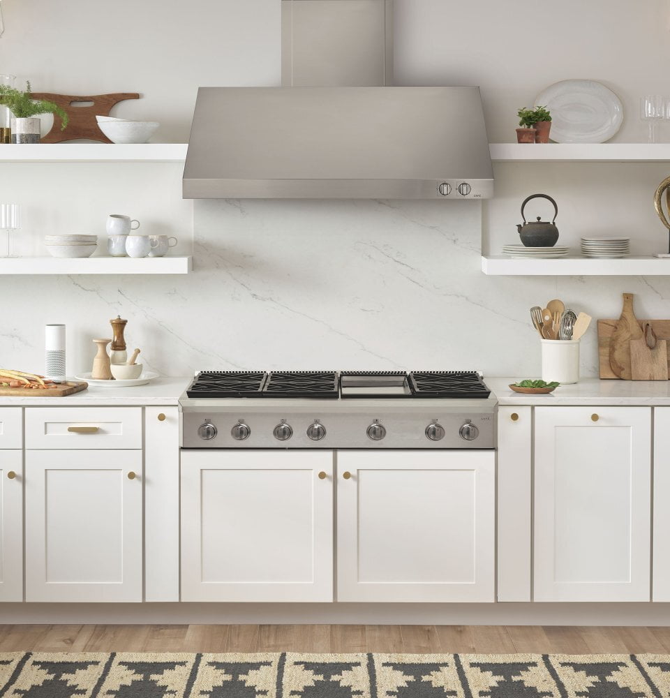 Cafe CGU486P2MS1 Café 48" Professional Gas Rangetop With 6 Burners And Griddle (Natural Gas)