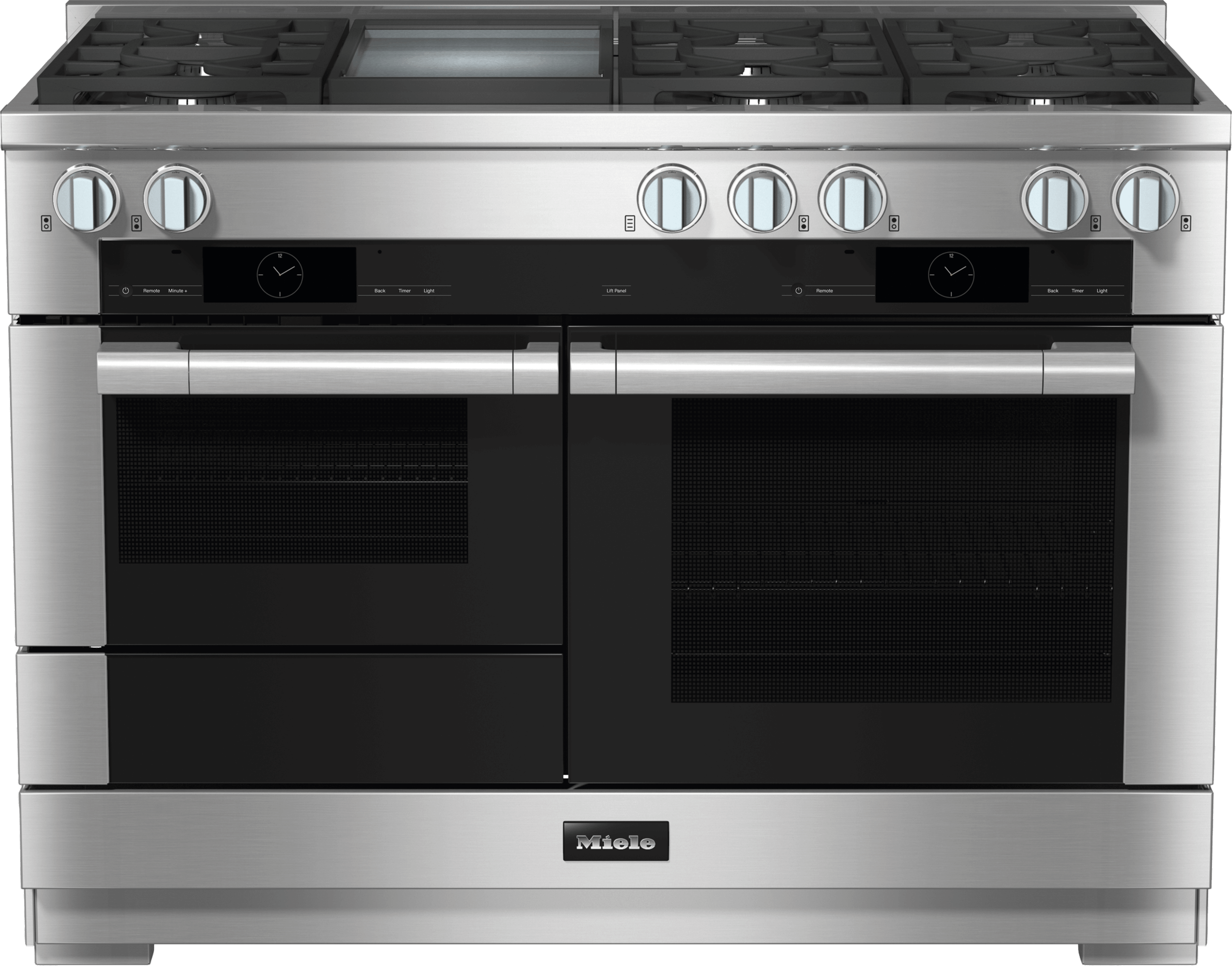 Miele HR19563GDFGDCLEANTOUCHSTEEL Hr 1956-3 G Df Gd - 48 Inch Range - The Dual Fuel All-Rounder With M Touch For The Highest Demands.