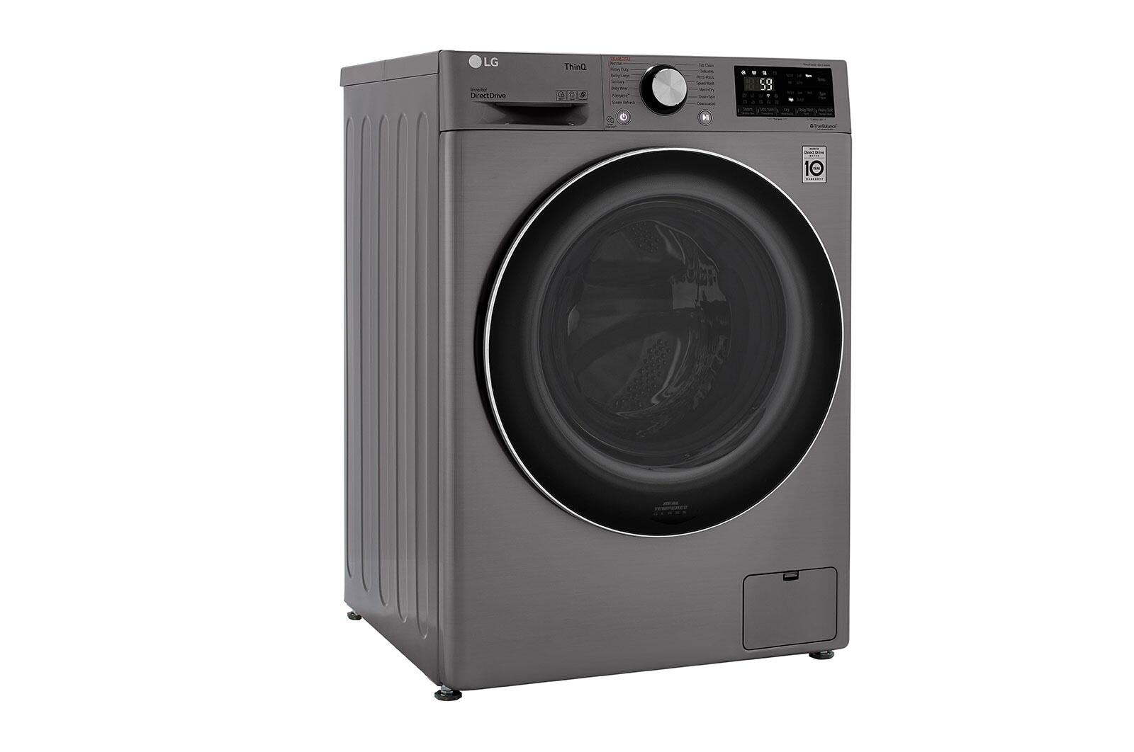 Lg WM3555HVA 2.4 Cu.Ft. Smart Wi-Fi Enabled Compact Front Load All-In-One Electric  Washer/Dryer Combo With Built-In Intelligence