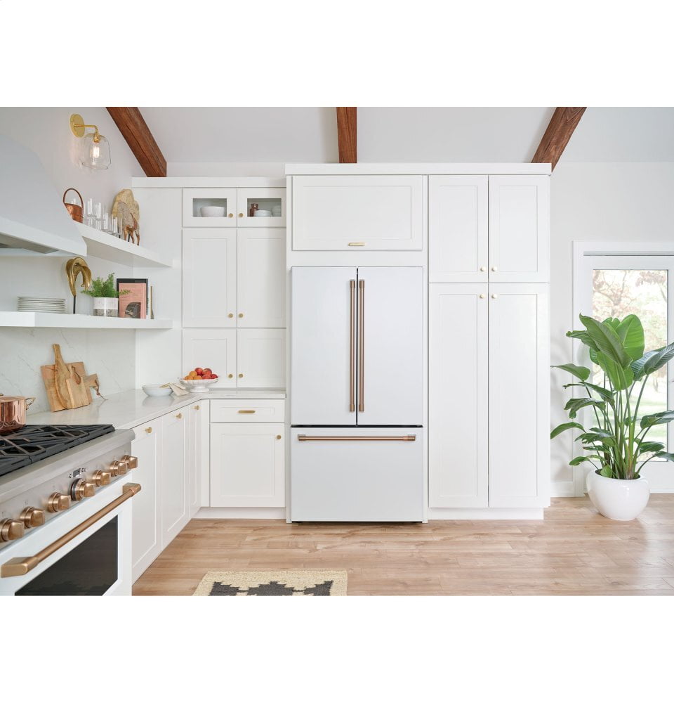 Cafe CWE23SP4MW2 Café Energy Star® 23.1 Cu. Ft. Smart Counter-Depth French-Door Refrigerator