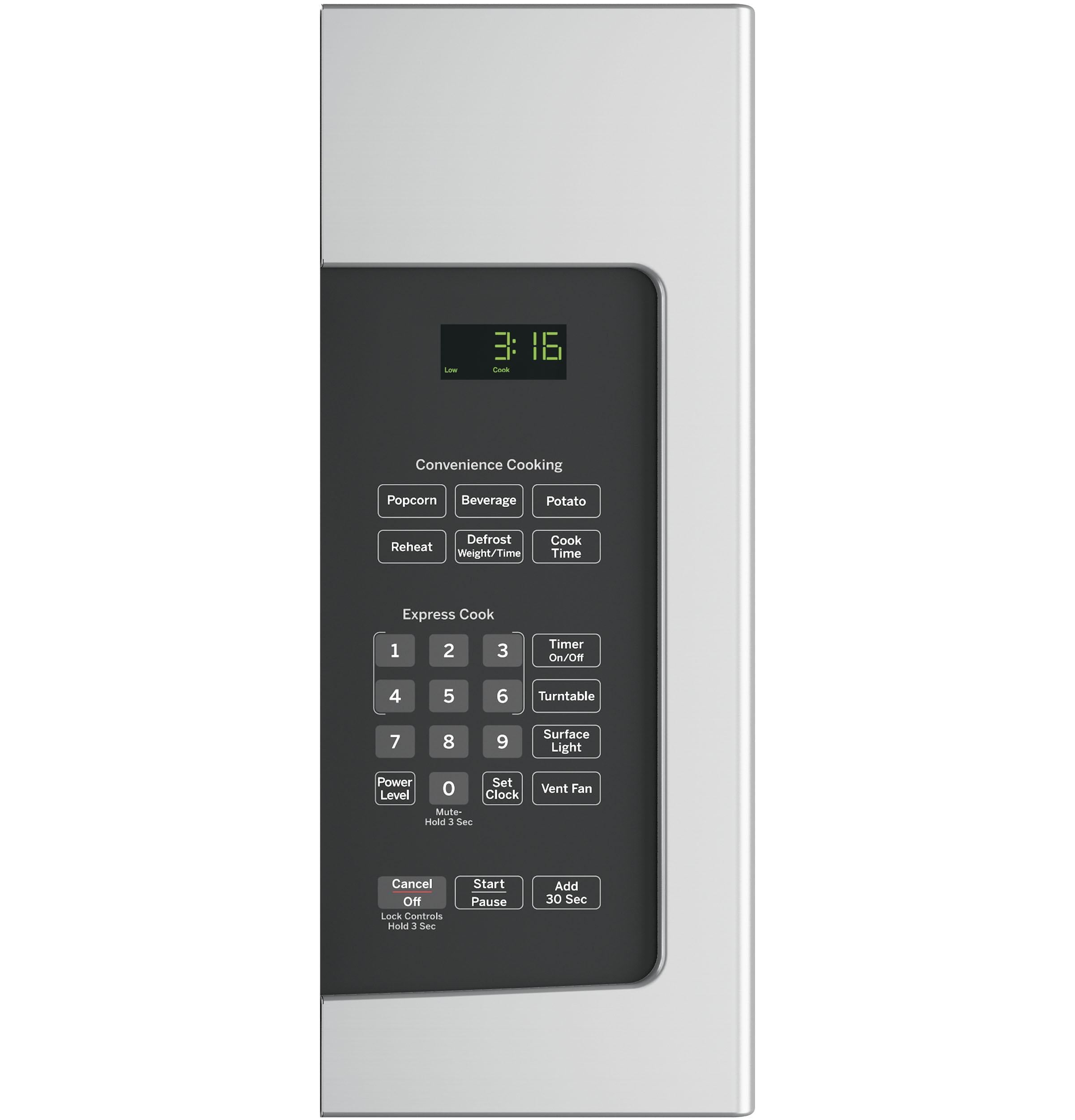 Ge Appliances JNM3163RJSS Ge® 1.6 Cu. Ft. Over-The-Range Microwave Oven With Recirculating Venting