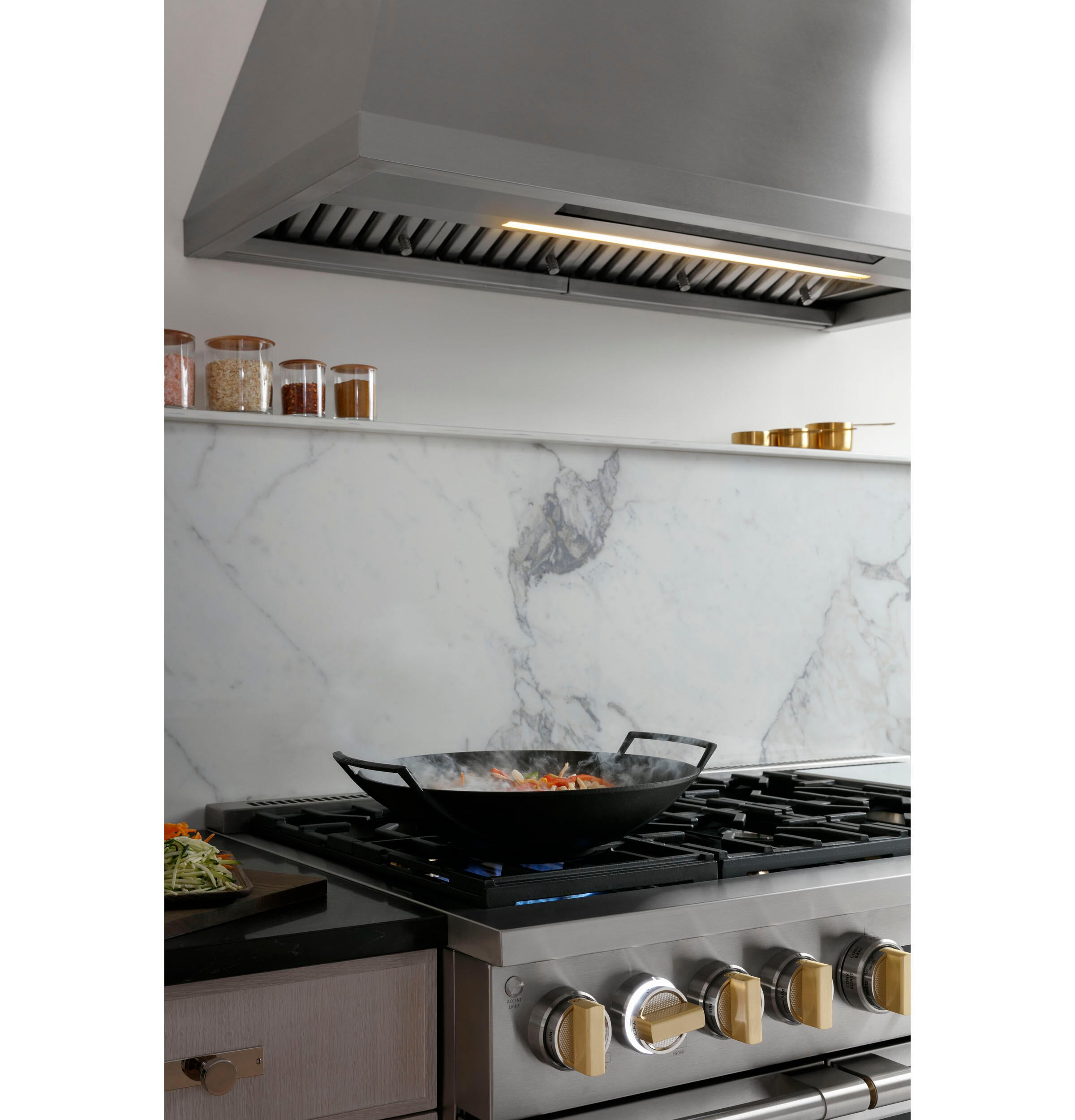 Monogram ZVW1480SPSS Monogram 48" Stainless Steel Professional Hood With Quietboost™ Blower
