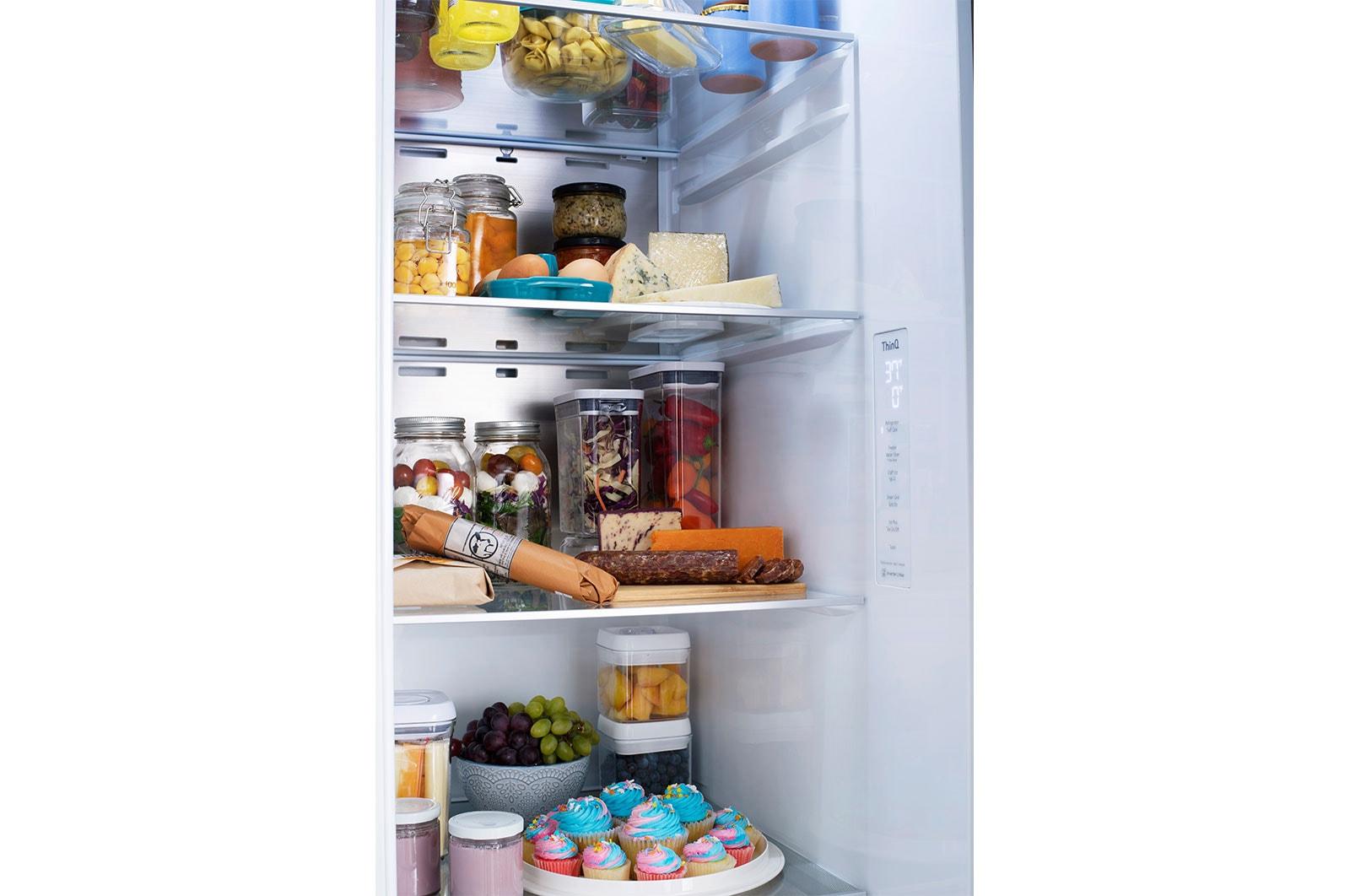 Lg LRSOC2306S 23 Cu. Ft. Smart Side-By-Side Counter-Depth Instaview® Refrigerator With Craft Ice™