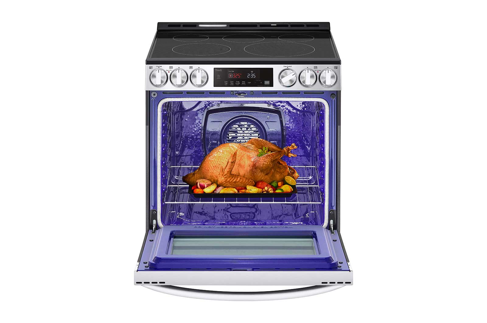 Lg LSEL6333F 6.3 Cu Ft. Smart Wi-Fi Enabled Fan Convection Electric Slide-In Range With Air Fry & Easyclean®
