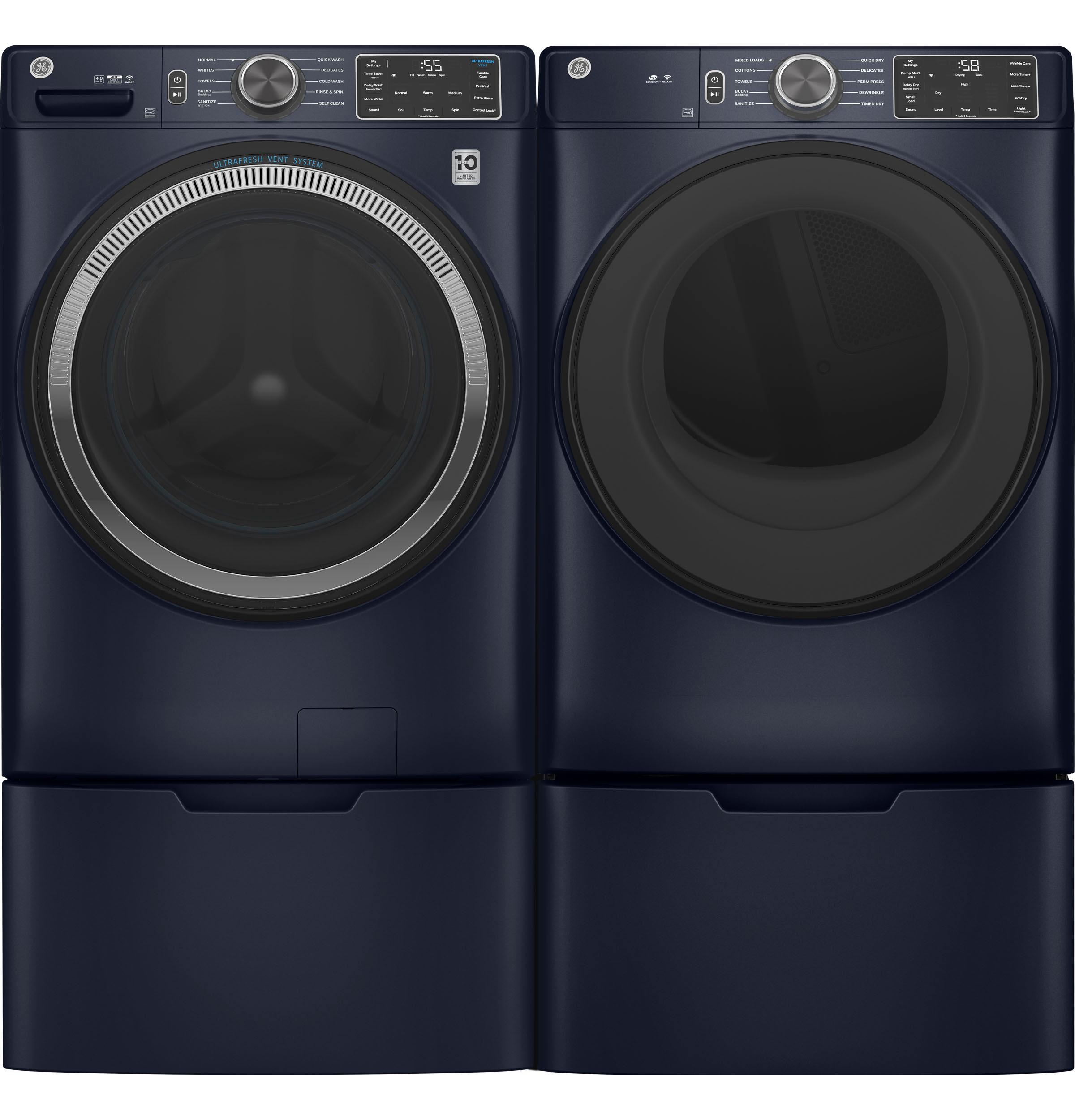 Ge Appliances GFD55GSPRRS Ge® 7.8 Cu. Ft. Capacity Smart Front Load Gas Dryer With Sanitize Cycle