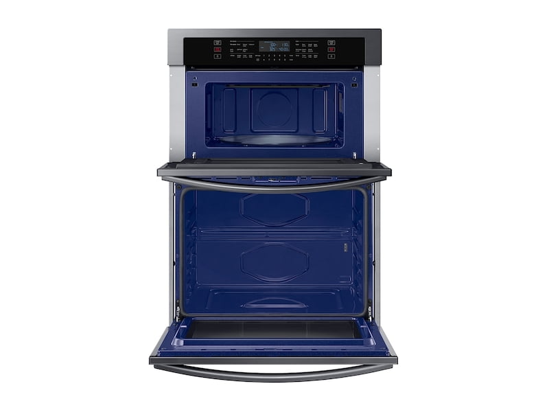 Samsung NQ70T5511DG 30" Microwave Combination Wall Oven With Wi-Fi In Black Stainless Steel