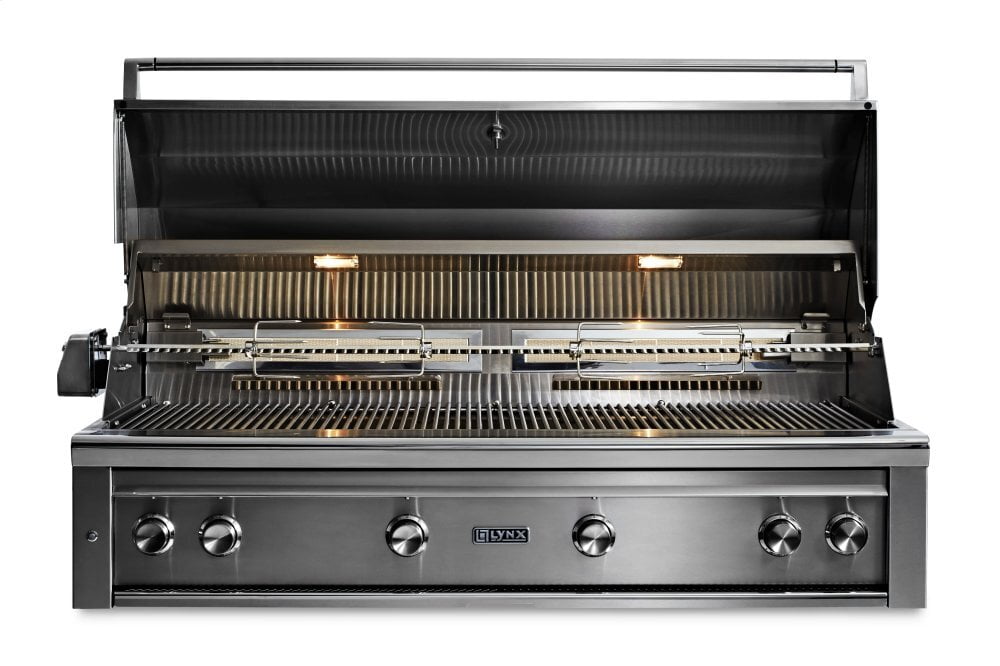 Lynx L54TRLP 54" Lynx Professional Built In Grill With 1 Trident And 3 Ceramic Burners And Rotisserie, Lp
