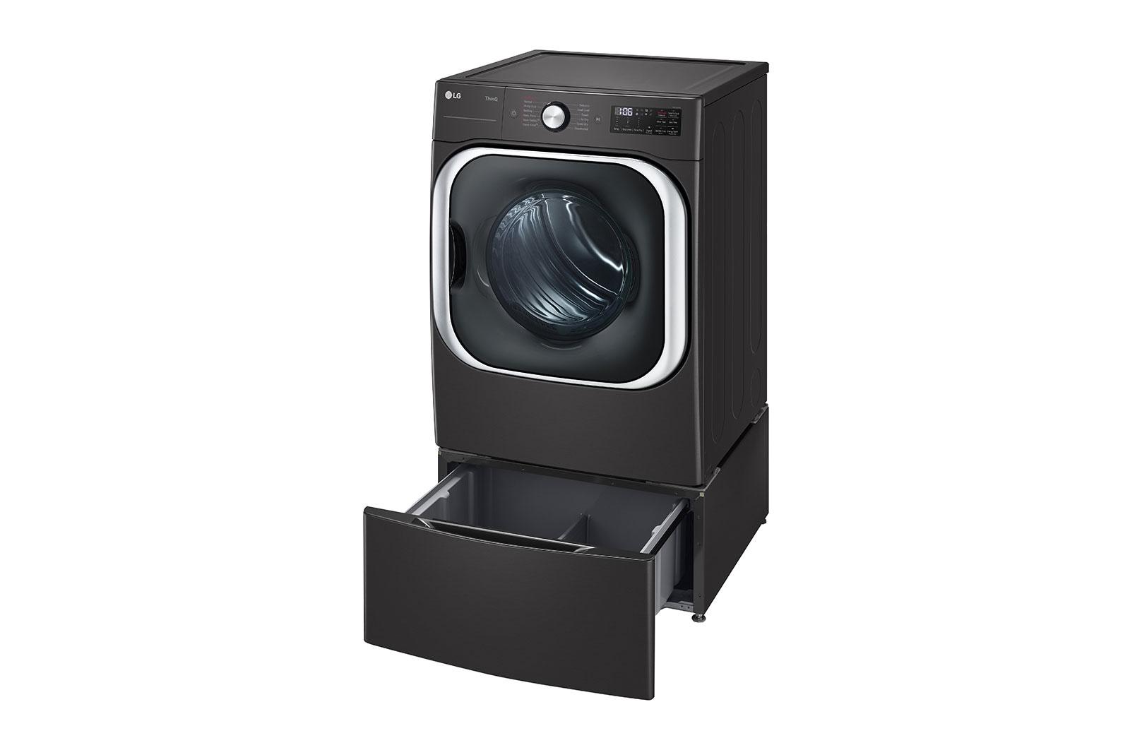 Lg WDP5B Laundry Pedestal - Black Steel