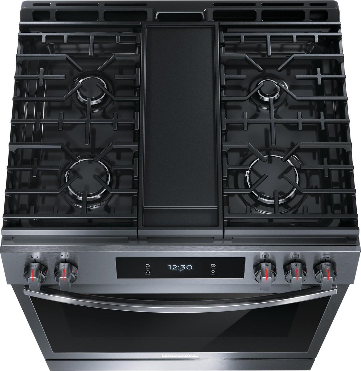 Frigidaire GCFG3060BD Frigidaire Gallery 30" Front Control Gas Range With Total Convection