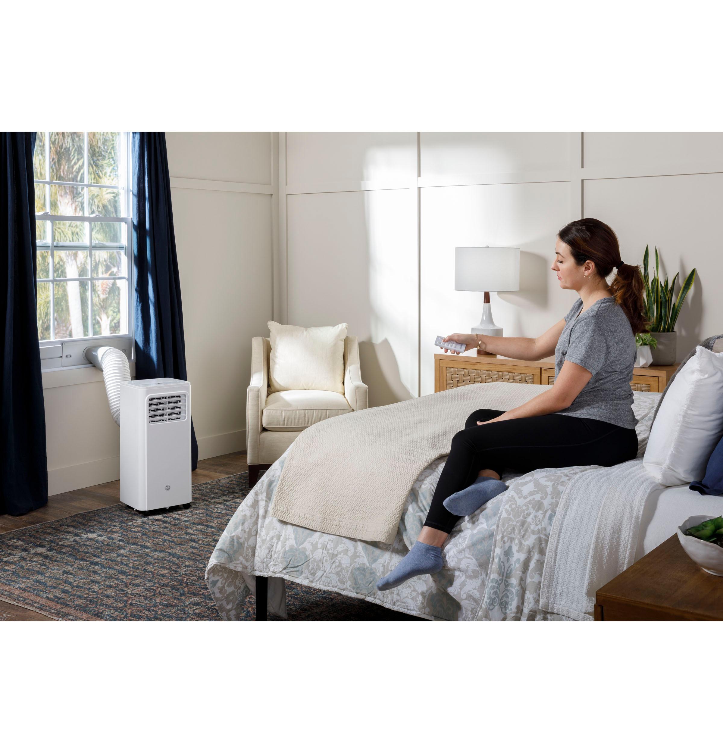 Ge Appliances APFD06JASW Ge® 6,100 Btu Portable Air Conditioner With Dehumidifier And Remote, White