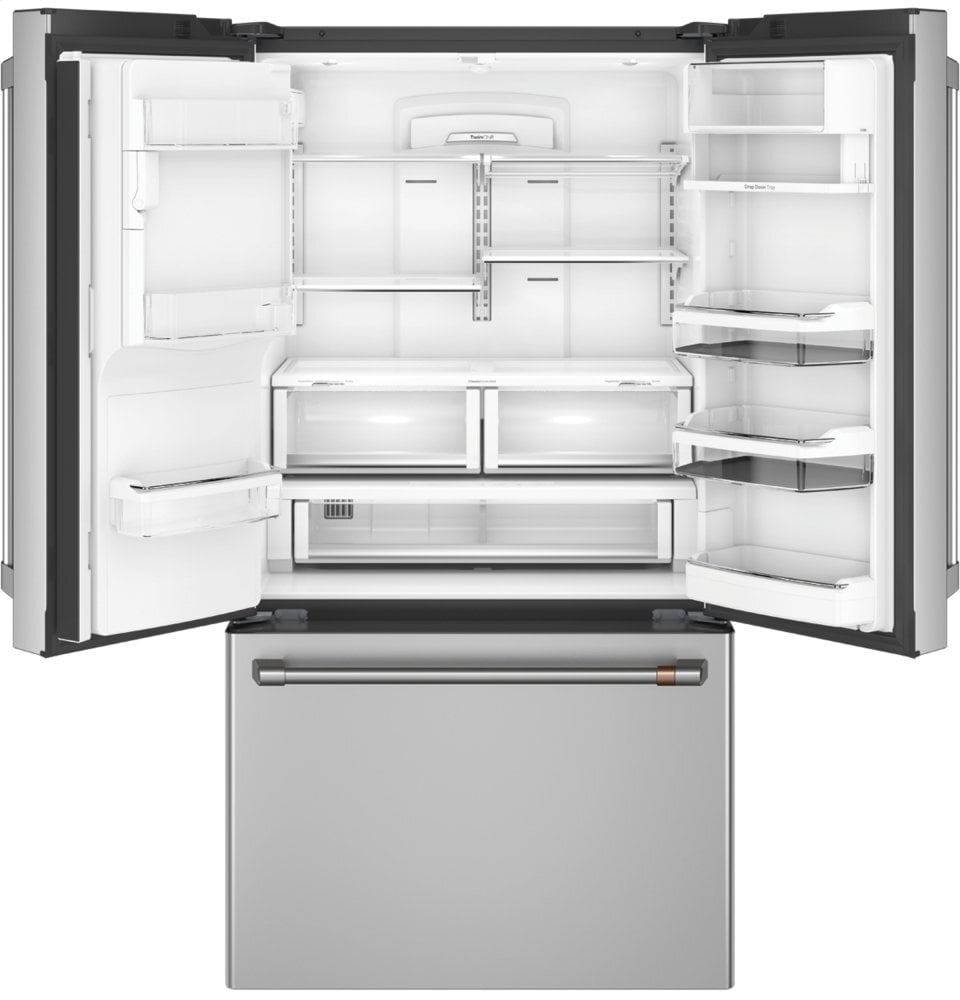 Cafe CYE22UP2MS1 Café Energy Star® 22.1 Cu. Ft. Smart Counter-Depth French-Door Refrigerator With Keurig® K-Cup® Brewing System