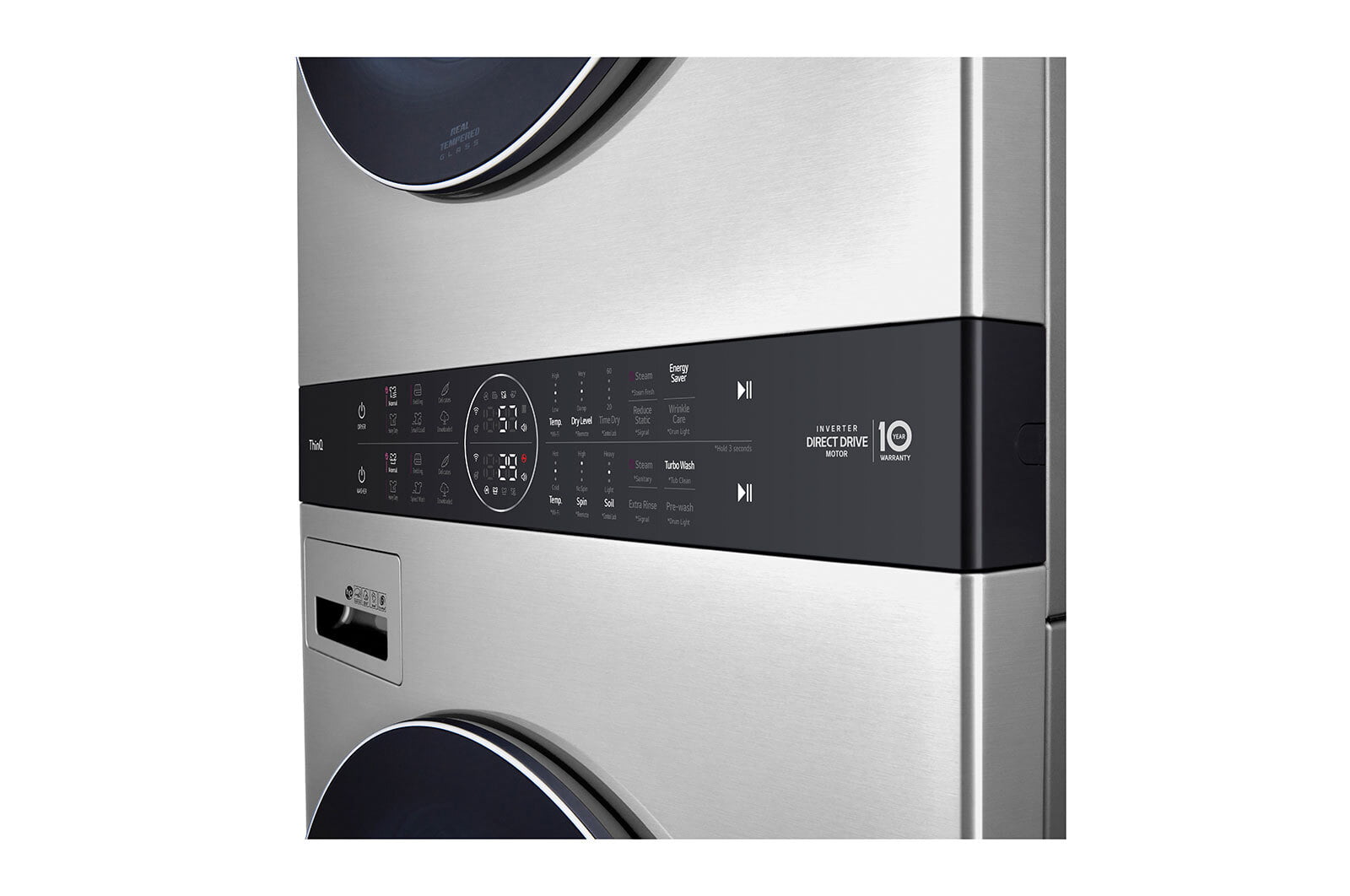 Lg WSEX200HNA Lg Studio Single Unit Front Load Washtower™ With Center Control™ 5.0 Cu. Ft. Washer And 7.4 Cu. Ft. Electric Dryer