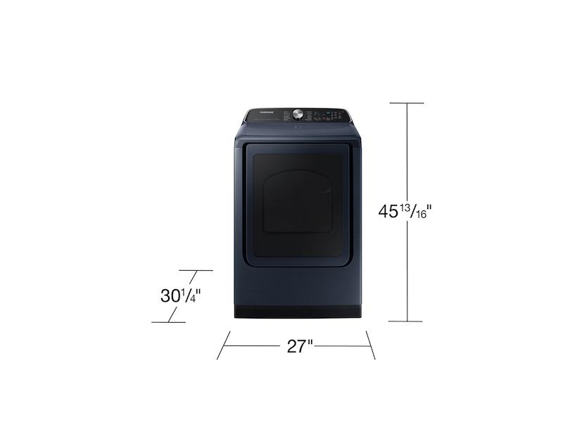 Samsung DVE54CG7150D 7.4 Cu. Ft. Smart Electric Dryer With Pet Care Dry And Steam Sanitize+ In Brushed Navy