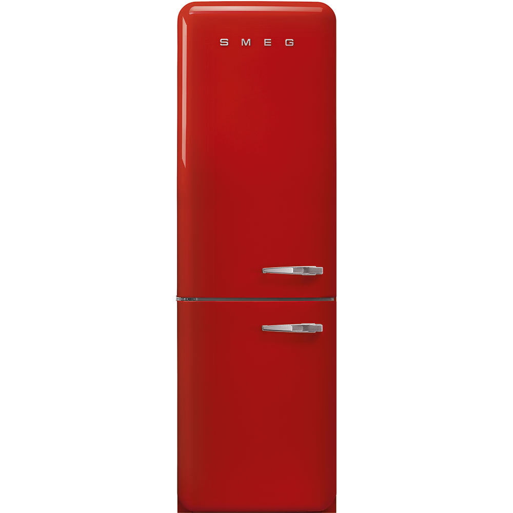 Smeg FAB32ULRD3 '50S Style No Frost' Fridge-Freezer, Red, Left Hand Hinge, 60 Cm (Approx 24