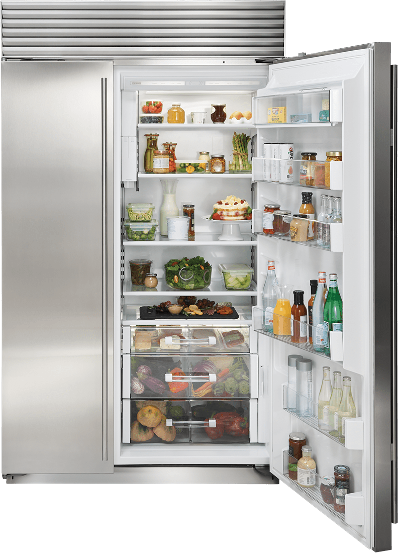 Sub-Zero BI48SIDO 48" Classic Side-By-Side Refrigerator/Freezer With Internal Dispenser - Panel Ready