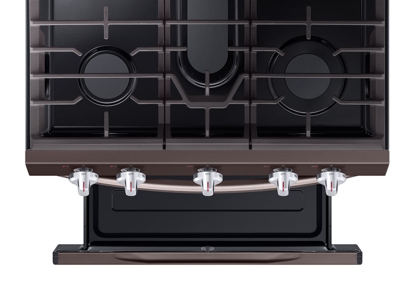 Samsung NX58R6631ST 5.8 Cu. Ft. Freestanding Gas Range With True Convection In Tuscan Stainless Steel