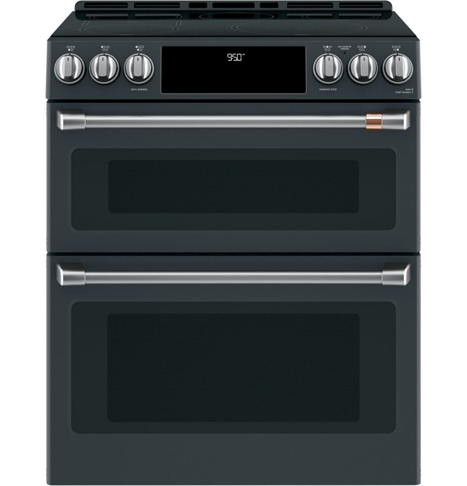 Cafe CHS950P3MD1 Café 30" Smart Slide-In, Front-Control, Induction And Convection Double-Oven Range
