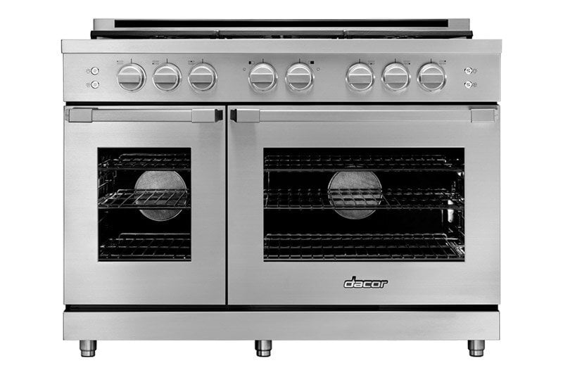Dacor HGPR48SNGH 48" Gas Pro Range, Silver Stainless Steel, Natural Gas/High Altitude