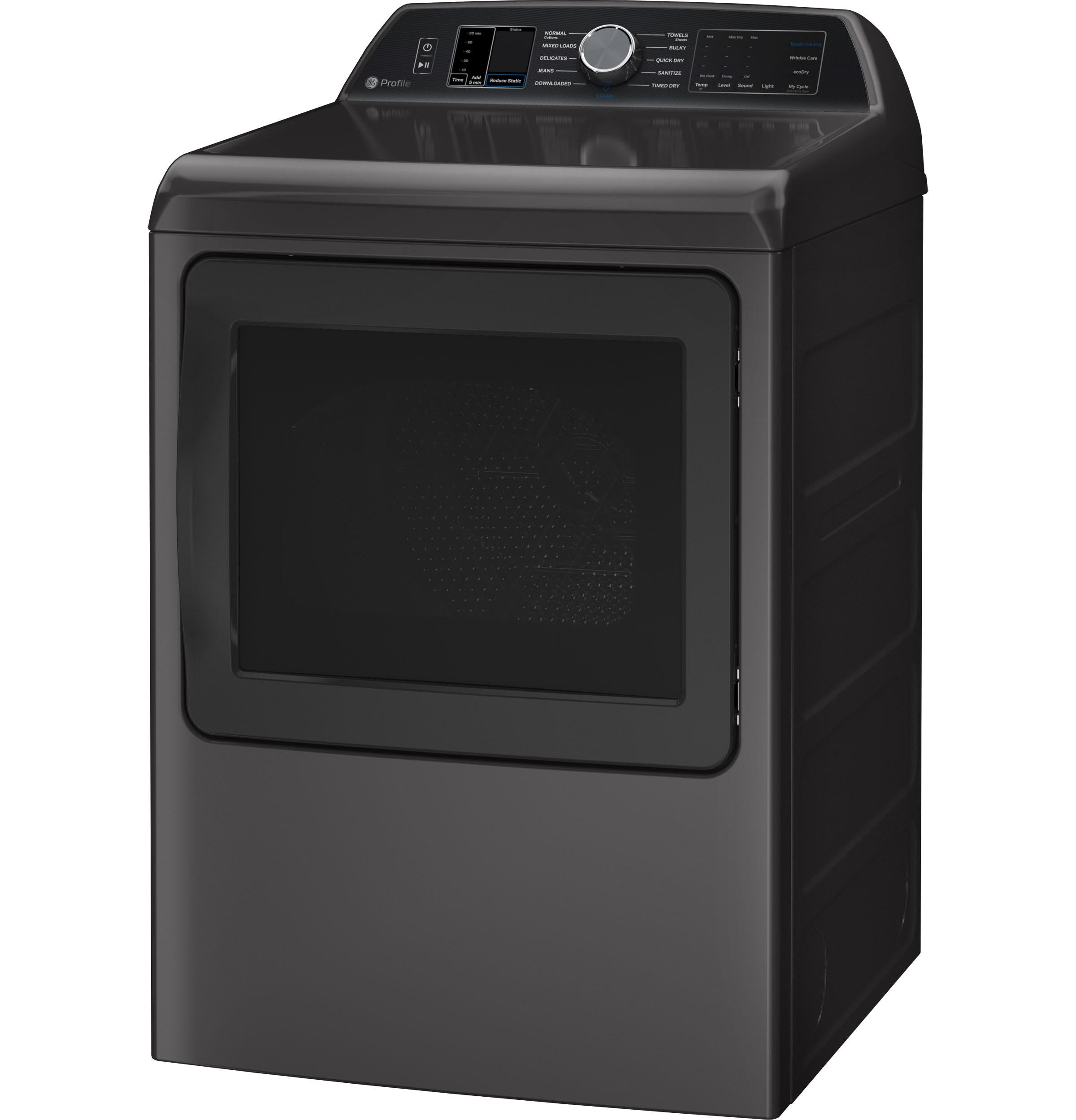 Ge Appliances PTD70EBPTDG Ge Profile™ 7.4 Cu. Ft. Capacity Smart Aluminized Alloy Drum Electric Dryer With Sanitize Cycle And Sensor Dry