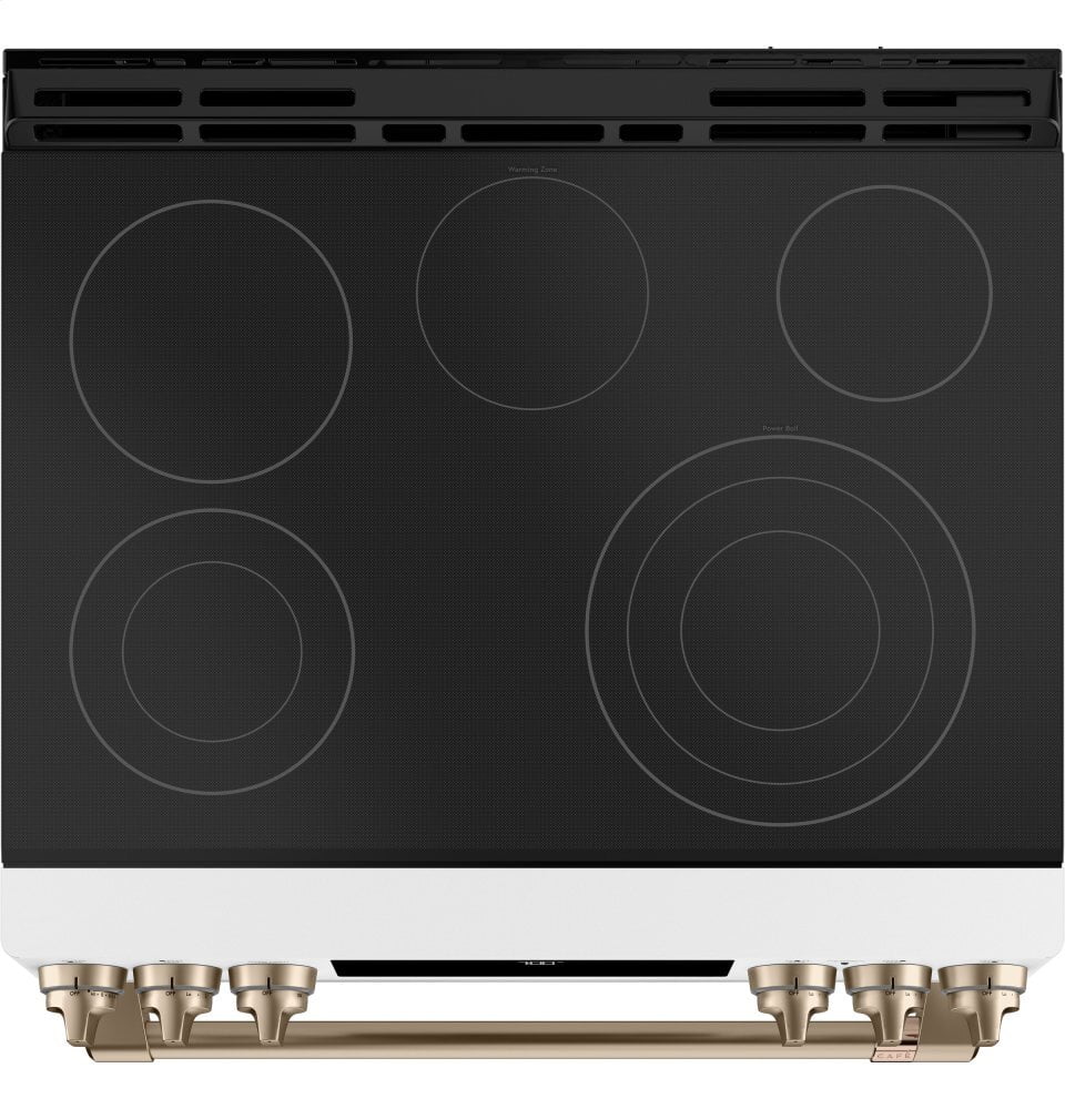Cafe CES700P4MW2 Café 30" Smart Slide-In, Front-Control, Radiant And Convection Range
