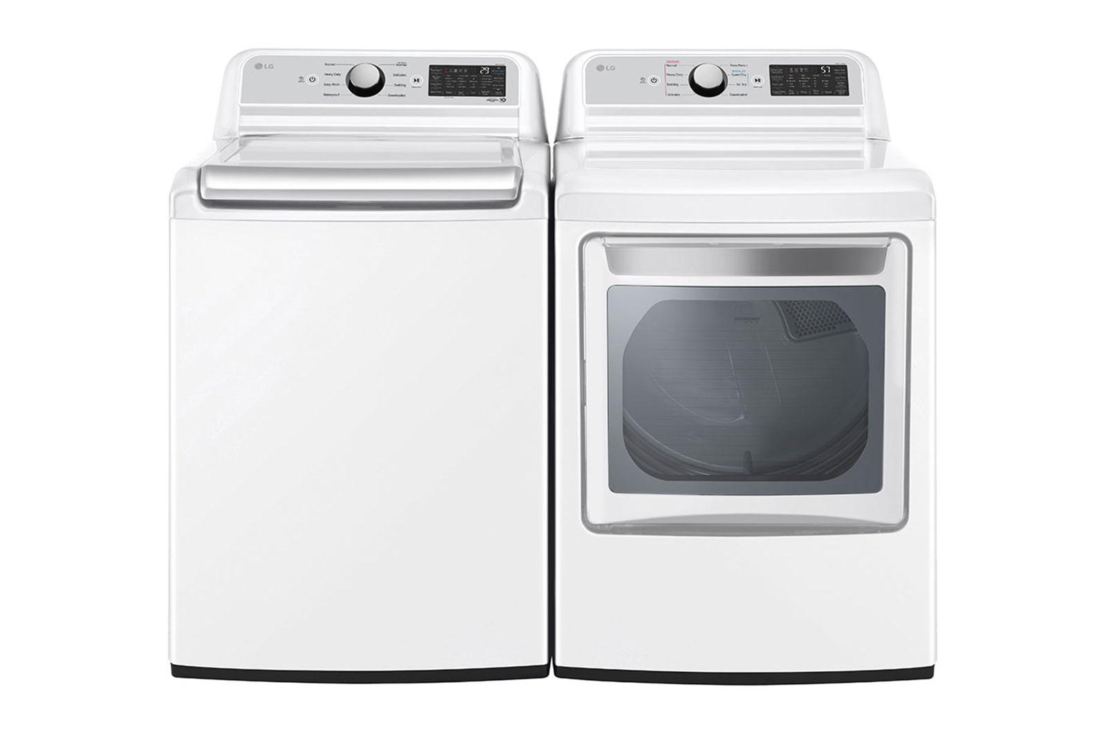 Lg DLG7401WE 7.3 Cu. Ft. Ultra Large Capacity Smart Wi-Fi Enabled Rear Control Gas Dryer With Easyload™ Door