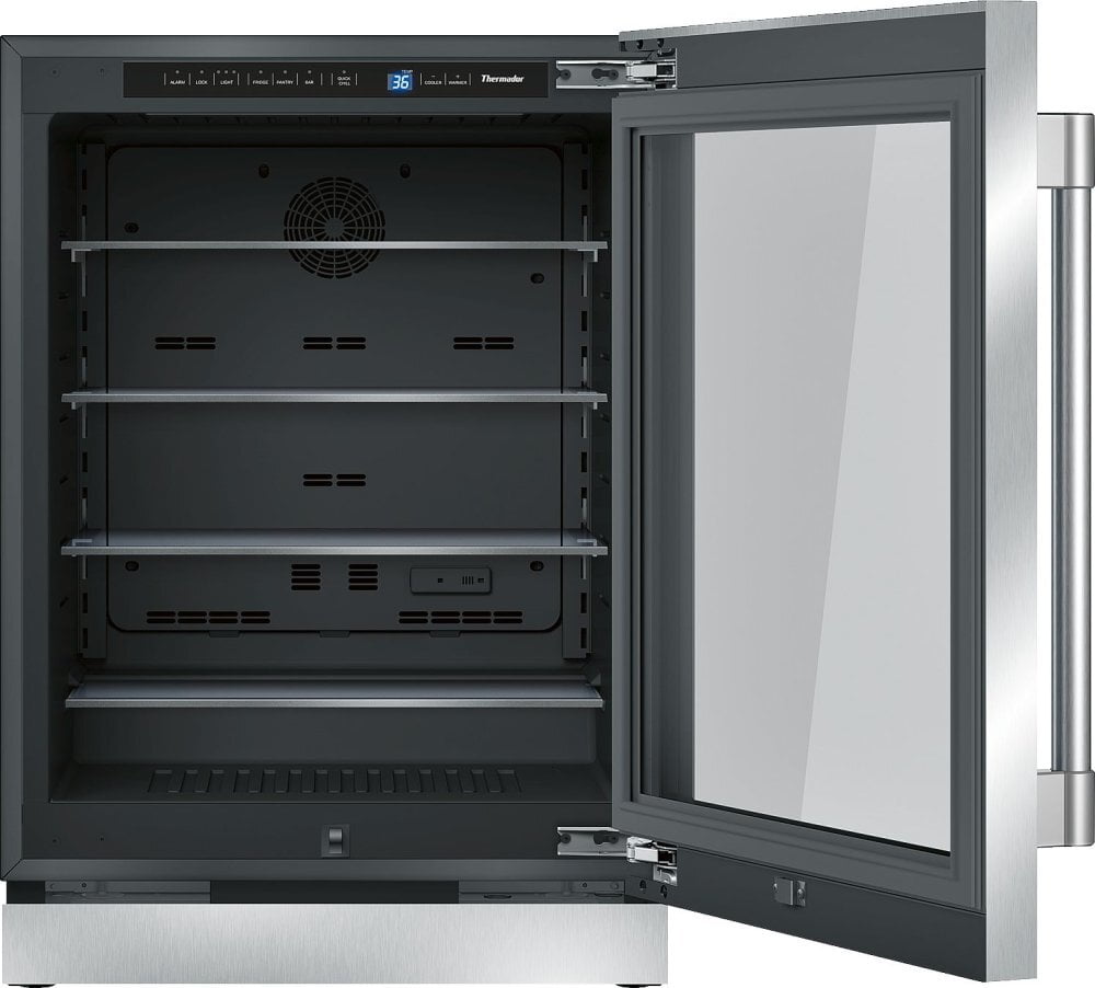 Thermador T24UR920RS 24-Inch Under-Counter Glass Door Refrigerator