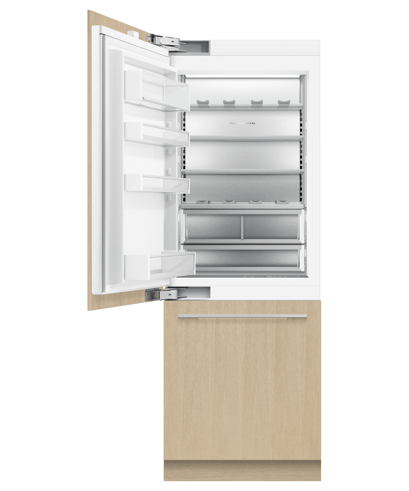 Fisher & Paykel RS3084WRUK1 Integrated Refrigerator Freezer, 30", Ice & Water