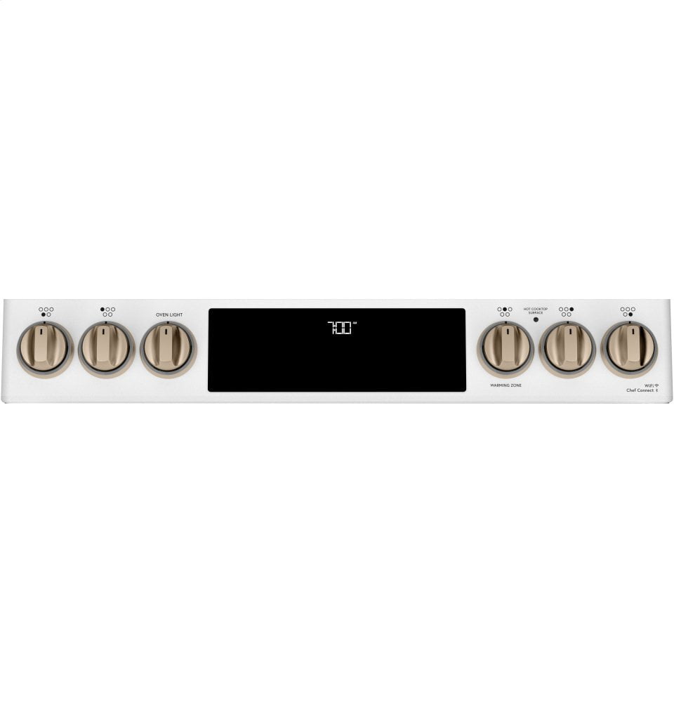 Cafe CES700P4MW2 Café 30" Smart Slide-In, Front-Control, Radiant And Convection Range