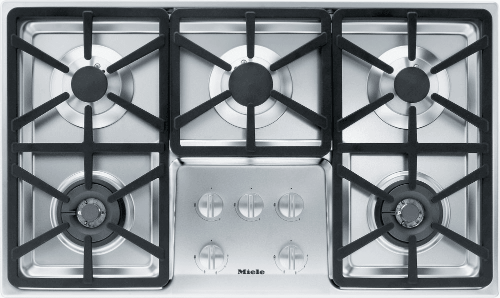 Miele KM3474G Km 3474 G - Gas Cooktop With 2 Dual Wok Burners For Particularly Versatile Cooking Convenience.