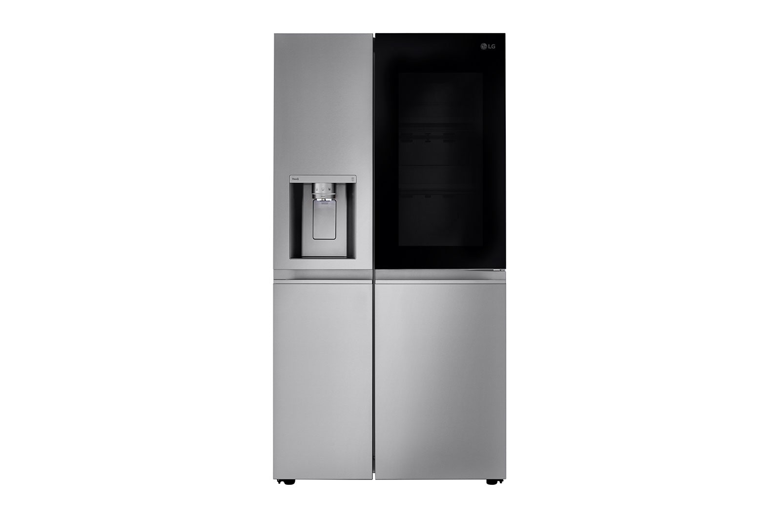 Lg LRSOC2306S 23 Cu. Ft. Smart Side-By-Side Counter-Depth Instaview® Refrigerator With Craft Ice™