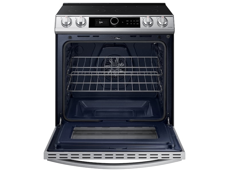 Samsung NE63T8711SS 6.3 Cu. Ft. Front Control Slide-In Electric Range With Smart Dial, Air Fry & Wi-Fi In Stainless Steel