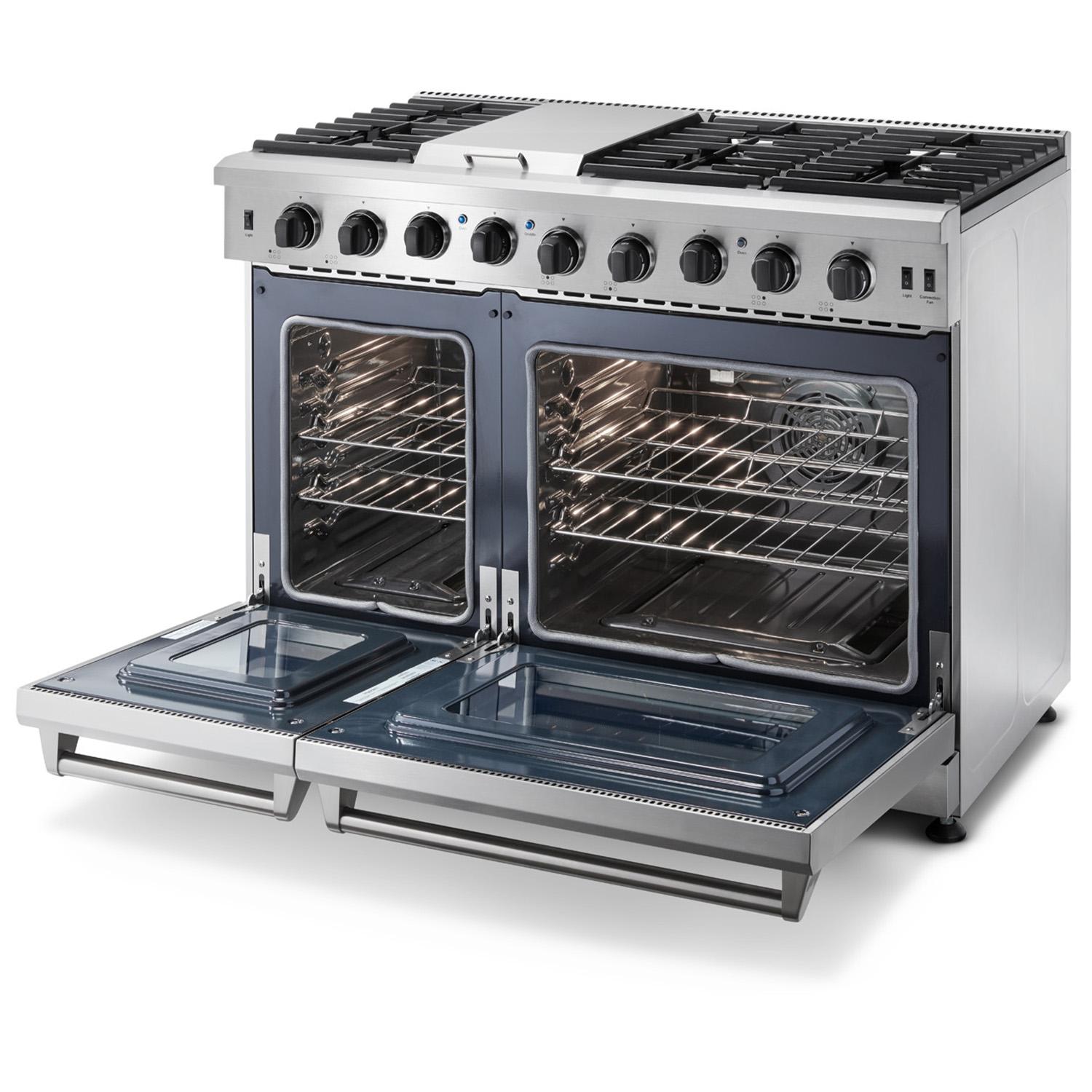 Thor Kitchen LRG4807ULP 48 Inch Gas Range In Stainless Steel - Liquid Propane