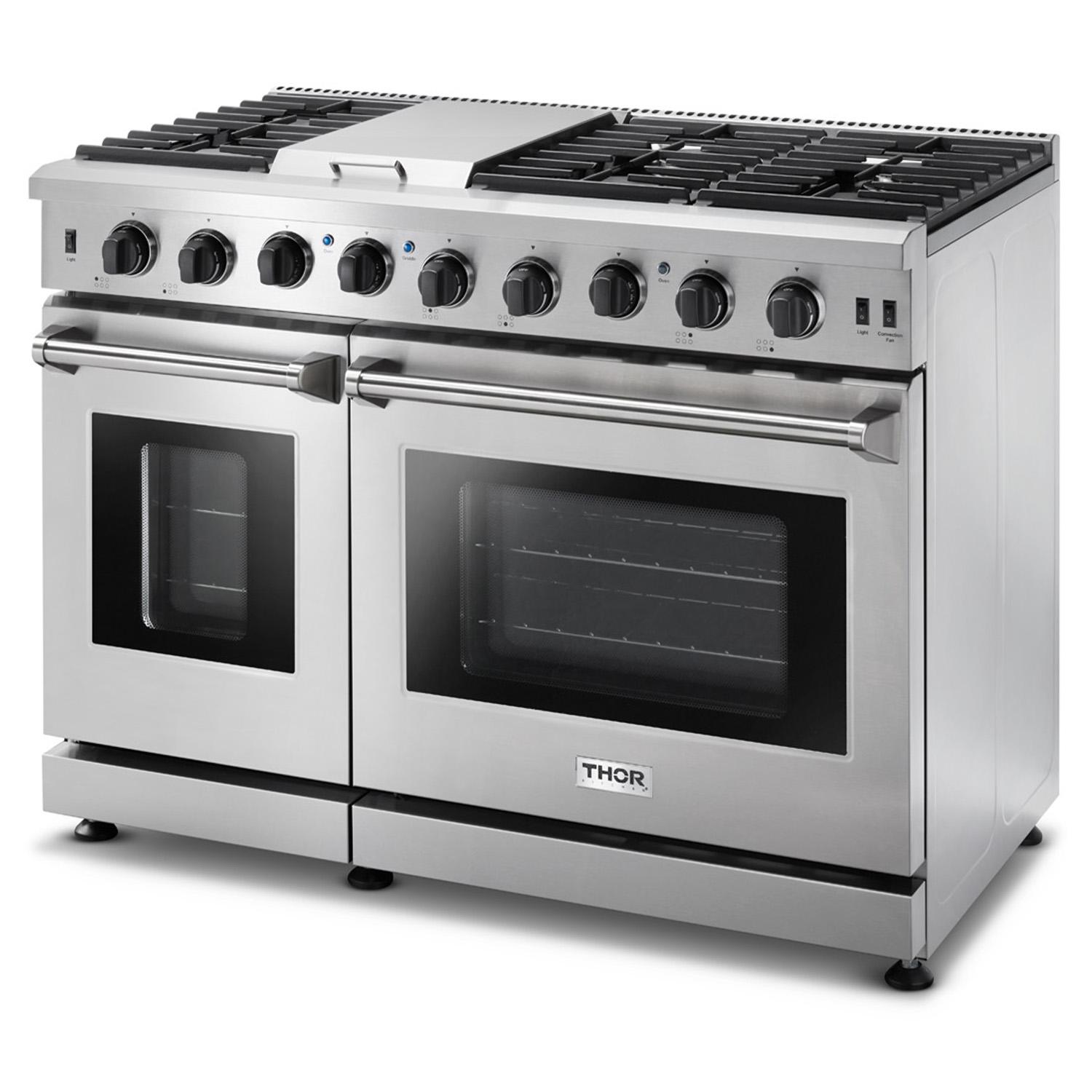 Thor Kitchen LRG4807ULP 48 Inch Gas Range In Stainless Steel - Liquid Propane